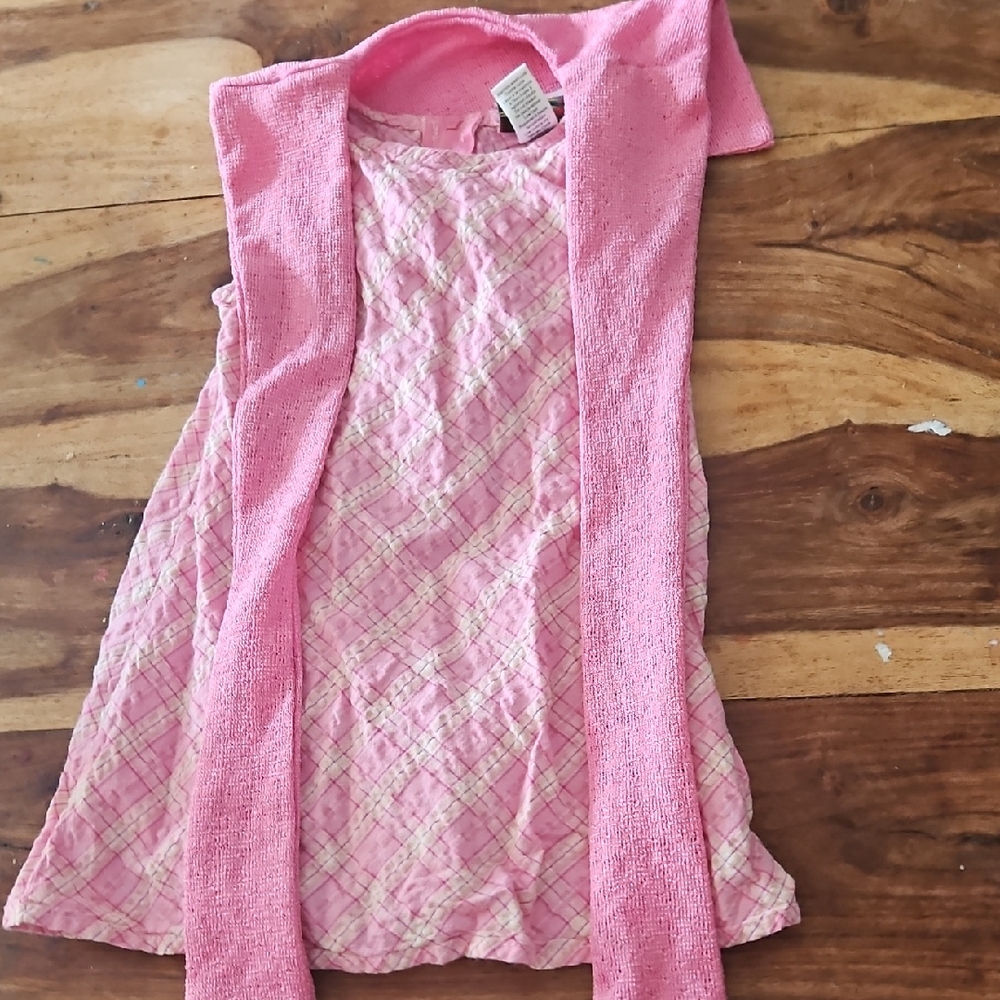 Jazz Kids Sleeveless Dress with Cardigan